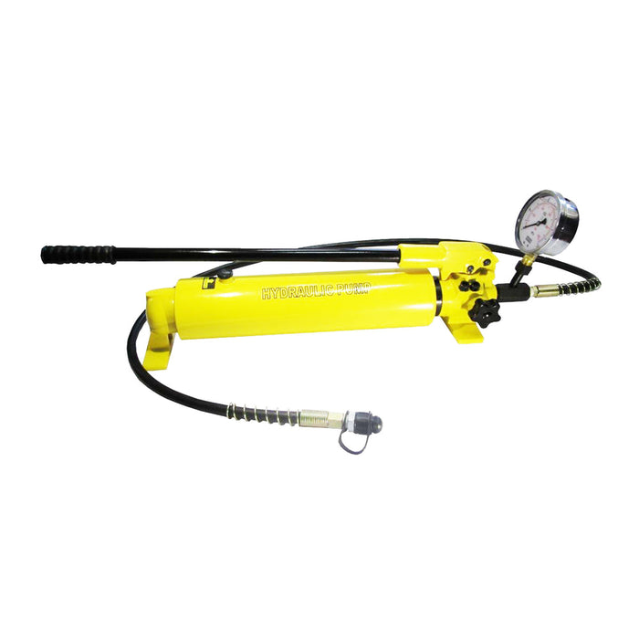 Bomba manual hidráulica con manómetro (10.000 psi - 165 in³) (B-700AB)