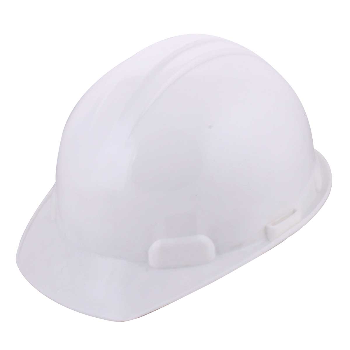 Casco blanco industrial con matraca