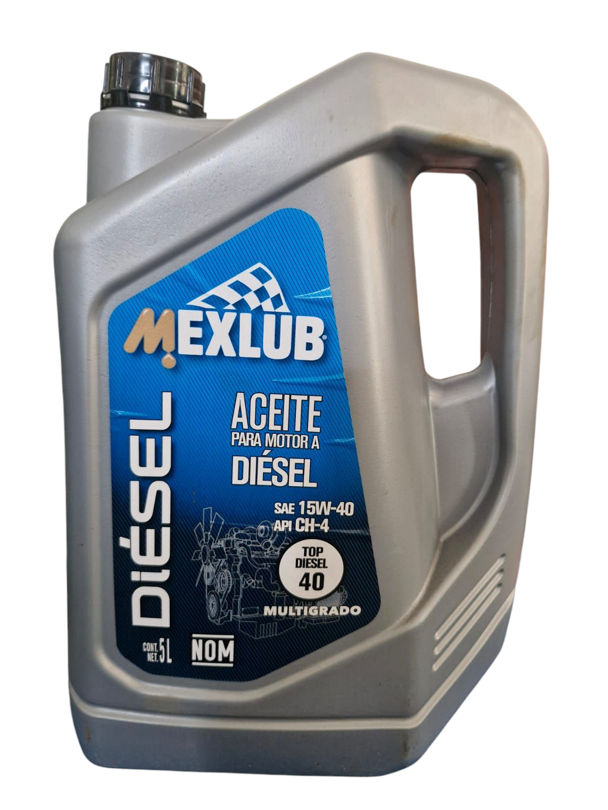 Garrafas 5L de aceite top diesel 40, 15w40 Diesel CH-4